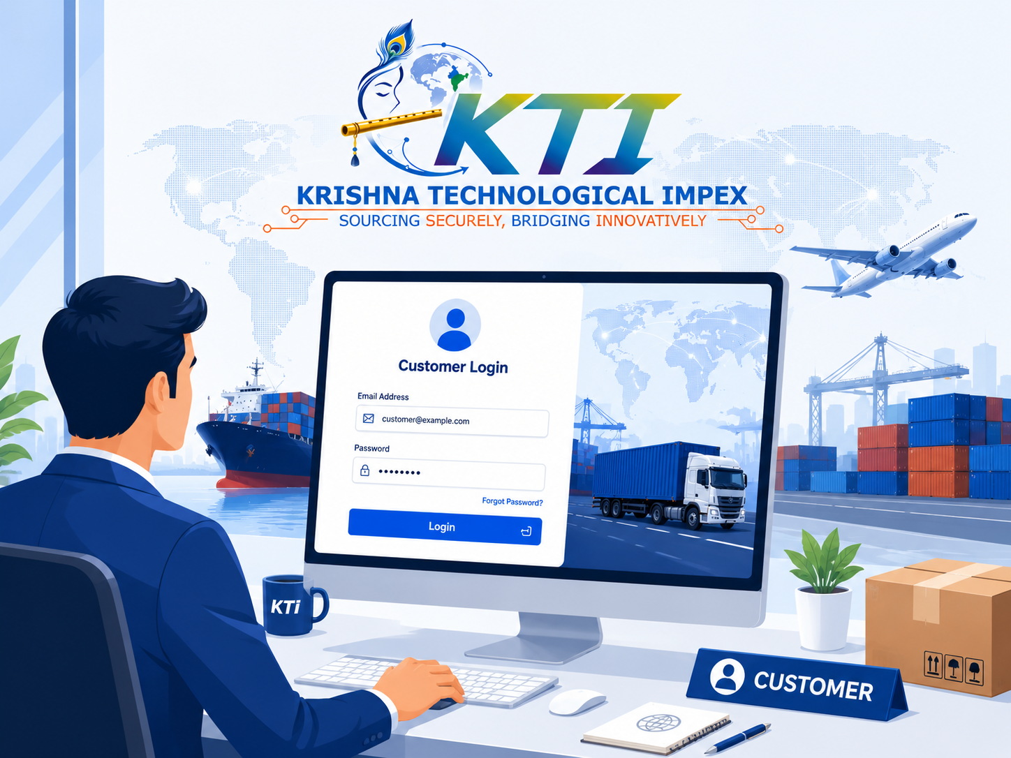 Customer Login Page Image