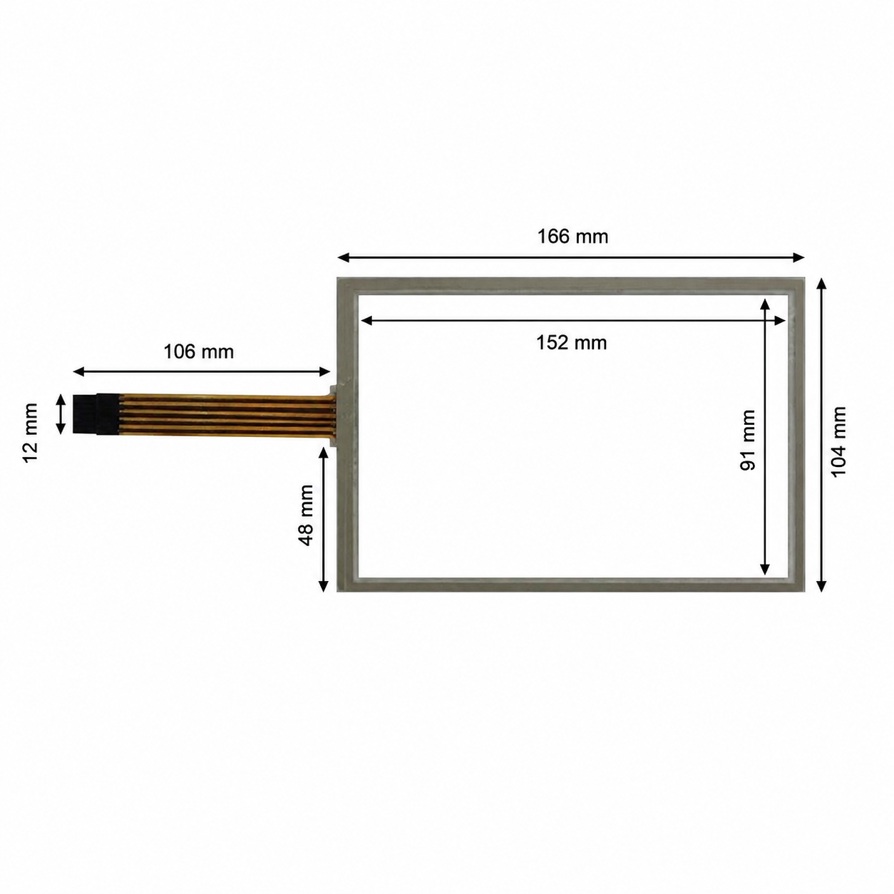 NTS T070C-5RBU03N-0A11R1-200F Touch Screen